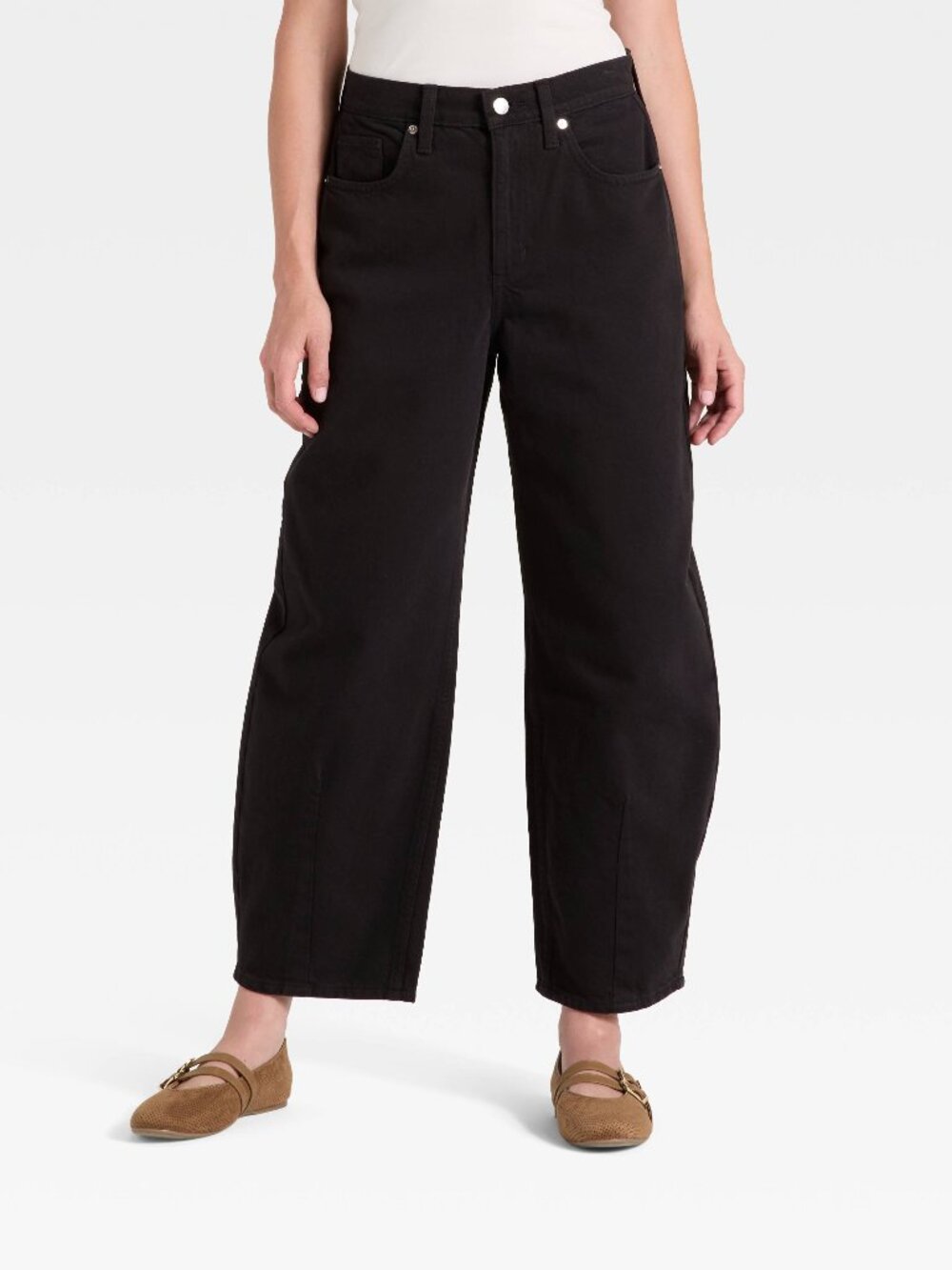 NWT Women's Universal Thread Size 10 High-Rise Easy Barrel Ankle Denim Jeans